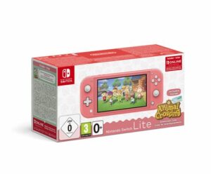 Pack-Console-Nintendo-Switch-Lite-Corail-Animal-Croing-New-Horizon-3-mois-d-abonnement-Nintendo-Switch-Online