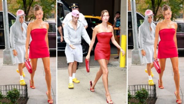 Pourquoi Hailey Baldwin et Justin Bieber ne semblent jamais habiller pour la même occasion ou comment les pressions esthétiques pèsent davantage sur les femmes // Source : Capture d'écran Twitter