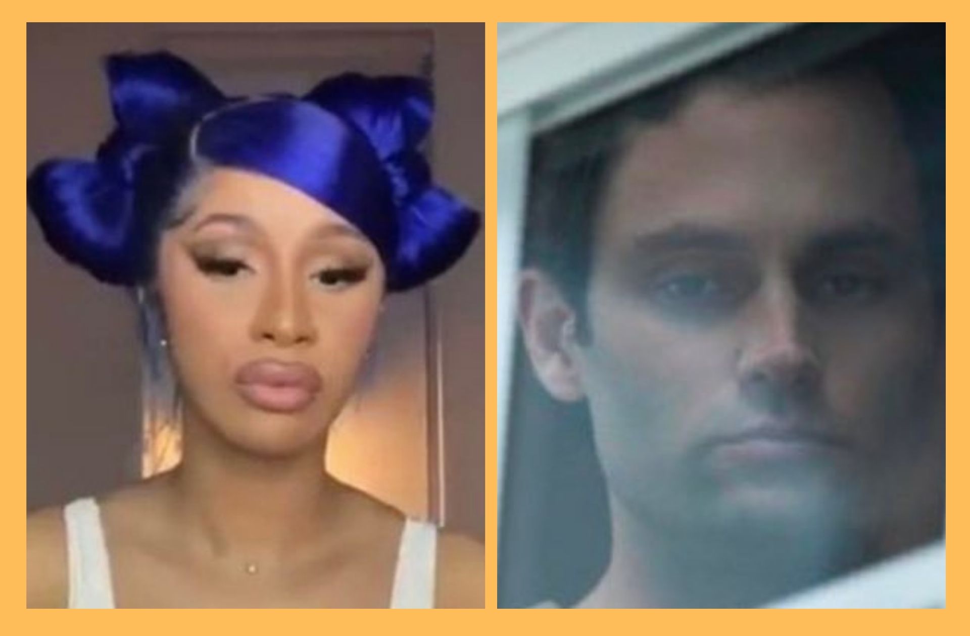 Cardi B et Penn Badgley ont remplacé leur photo de profil respective l’un par l’autre © Twitter