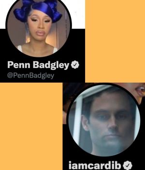 Penn Badgley et Cardi B échangent de photo de profil sur Twitter