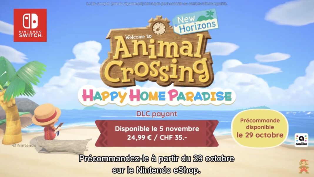 Les infos sur le DLC d'Animal Crossing.