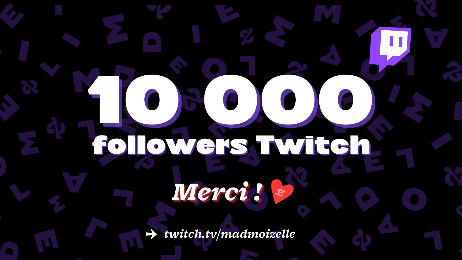 Party time ! On fête nos 10 000 followers Twitch avec vous ce dimanche aprèm