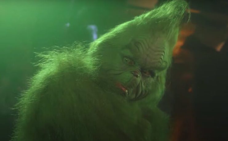 Le Grinch avec une tête fâchée