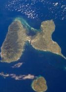 Vue aérienne de la Guadeloupe