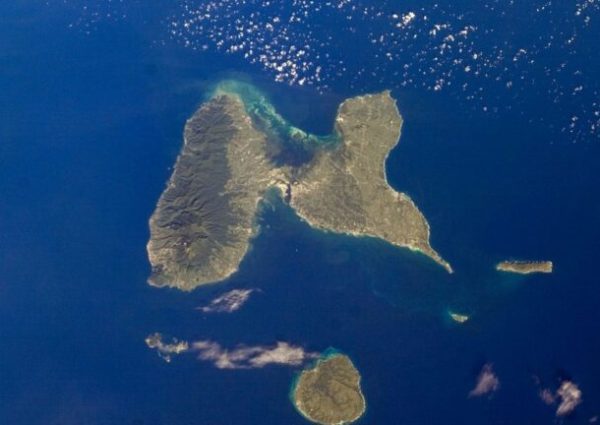 Vue aérienne de la Guadeloupe