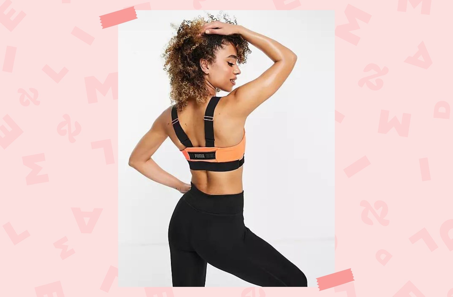 La brassière de sport colorblock "maintien optimal" de Puma, en vente sur Asos
