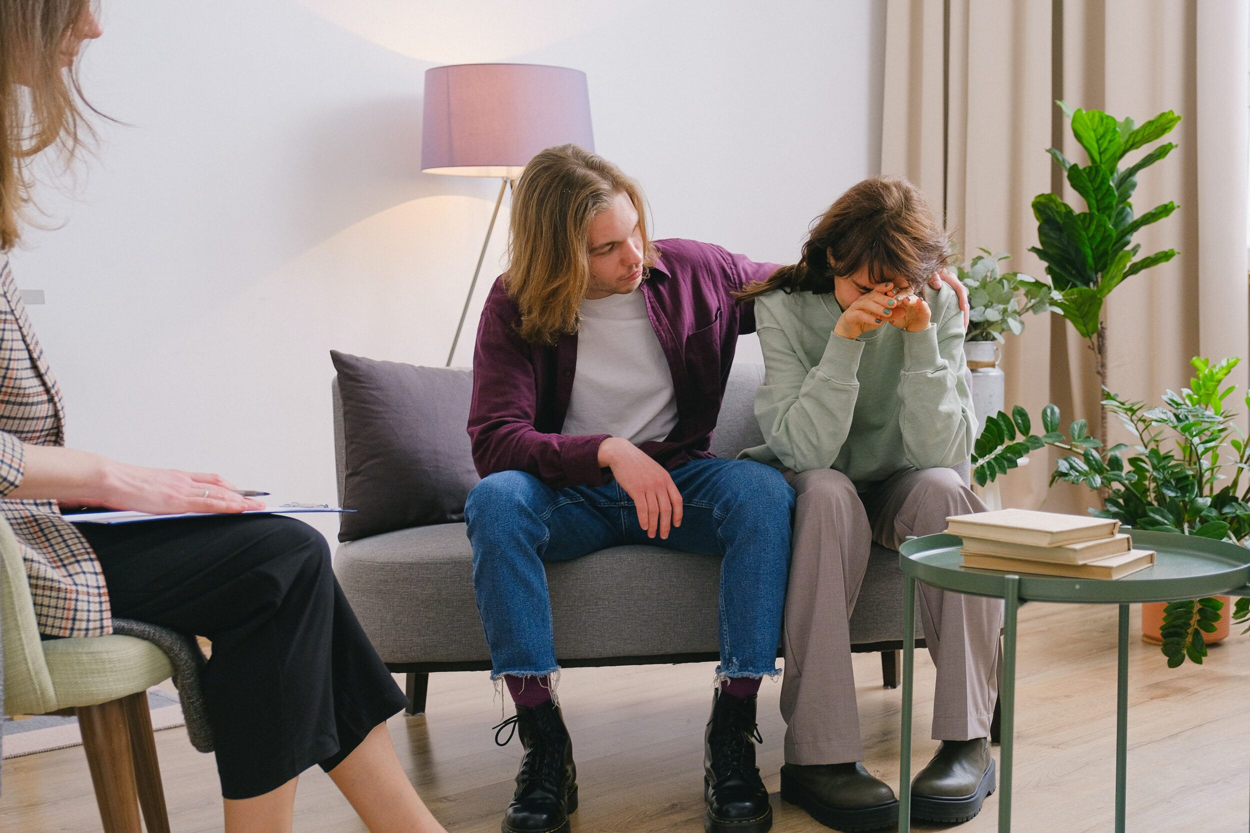 Jeunes lors d'une séance de psychologue