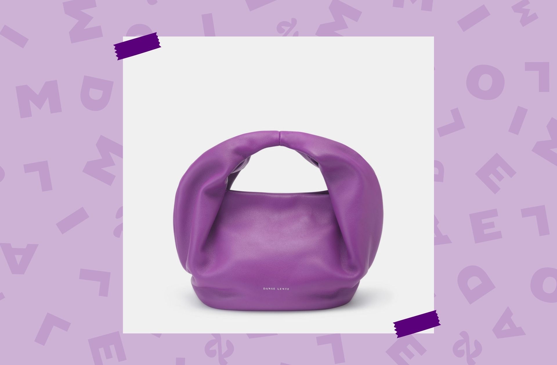 Sac-baguette-Lola-violet-cuir-Danse-Lente