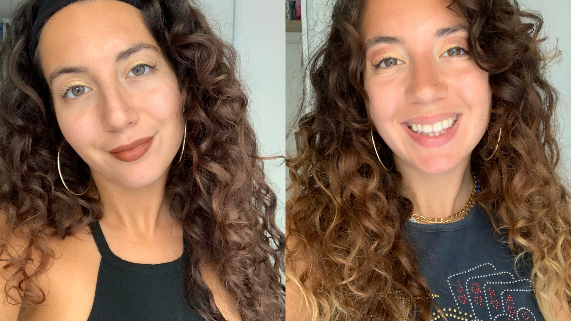 Deux couleurs différentes, mais les boucles sont là !