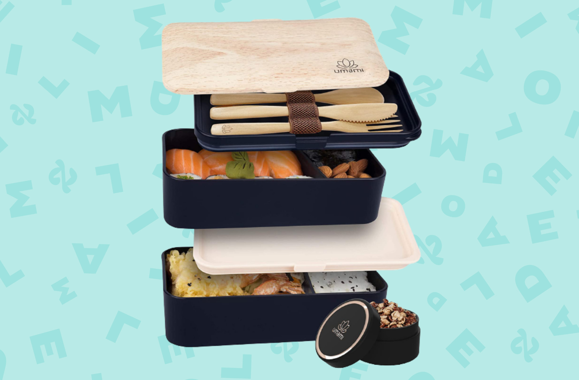 Umami Lunch Box - Bento Lunch Box Tout-en-1, Boite Repas avec
