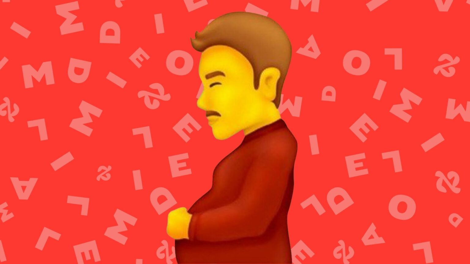 L'emoji « homme à ventre gonflé ». L'emoji « homme à ventre gonflé ».