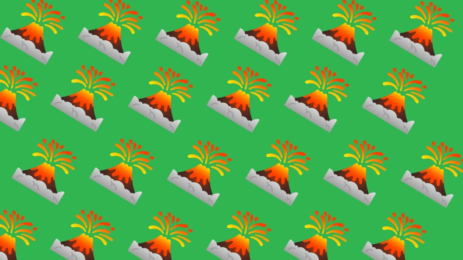 L'emoji volcan. L'emoji volcan.