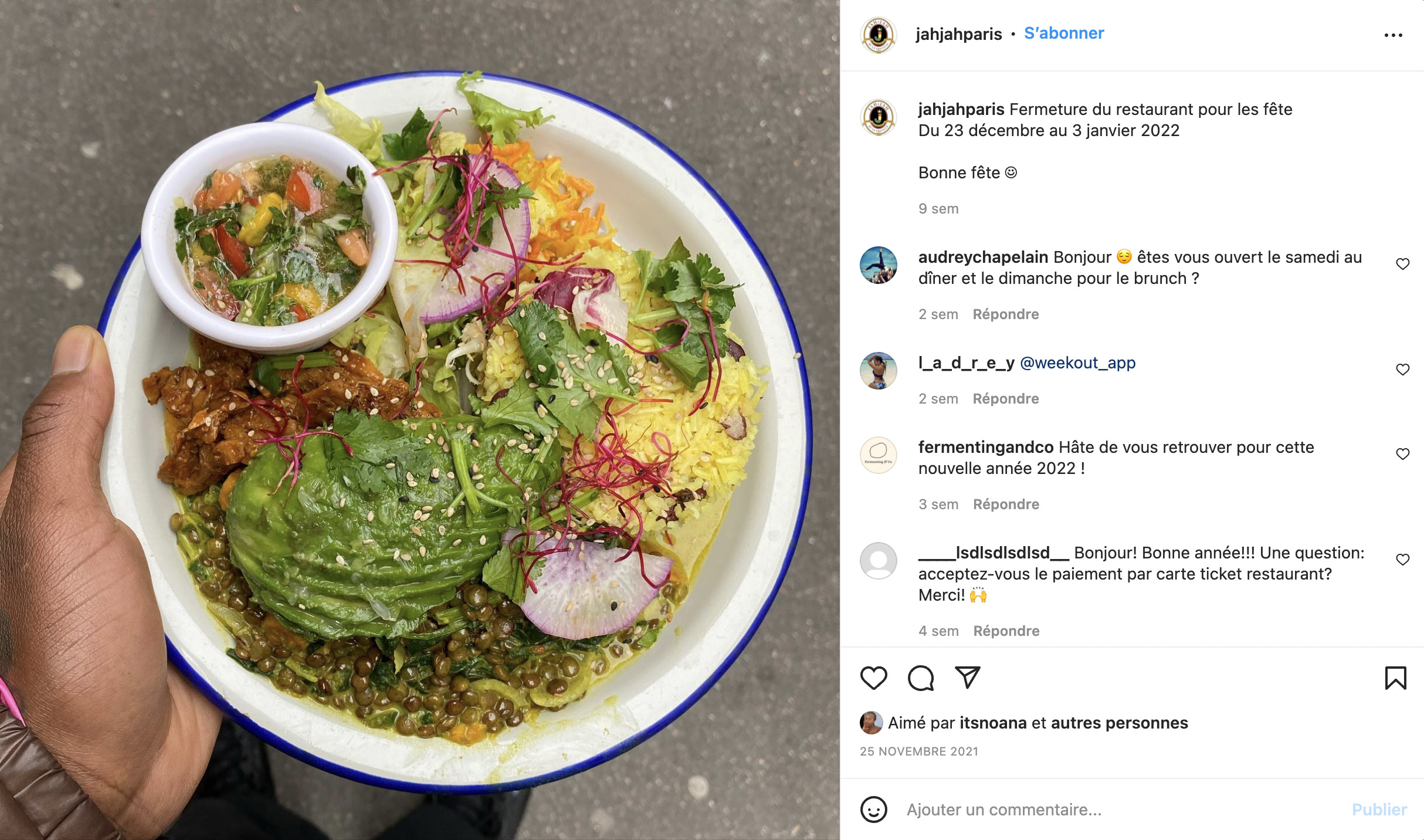 Plat de légumes et avocat