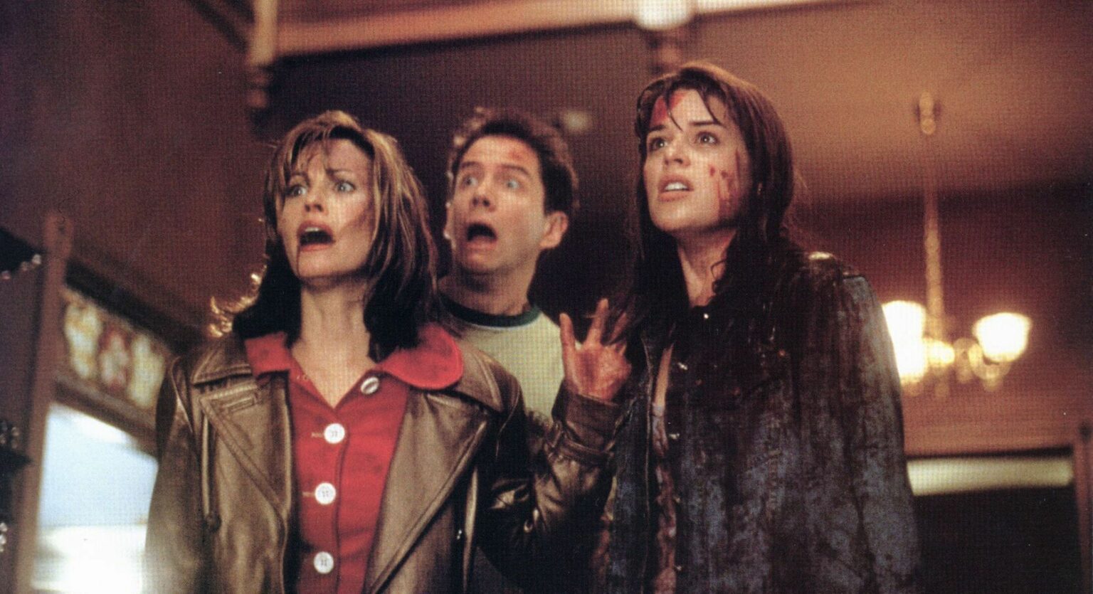 Sidney et sa bande dans le premier Scream. Sidney et sa bande dans le premier Scream.