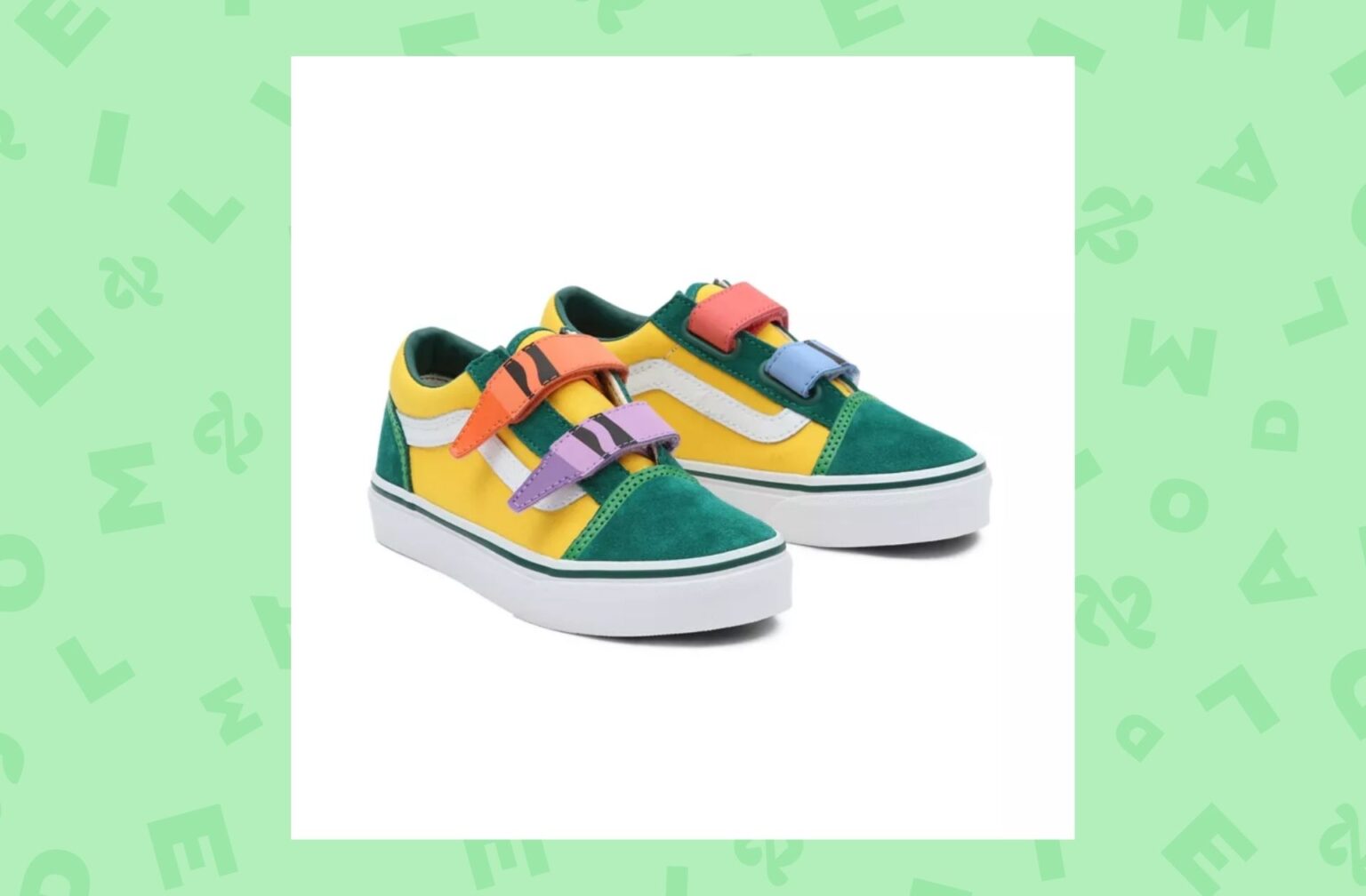 CHAUSSURES-VANS-X-CRAYOLA-OLD-SKOOL-VELCRO-ENFANT-4-8-ANS CHAUSSURES-VANS-X-CRAYOLA-OLD-SKOOL-VELCRO-ENFANT-4-8-ANS
