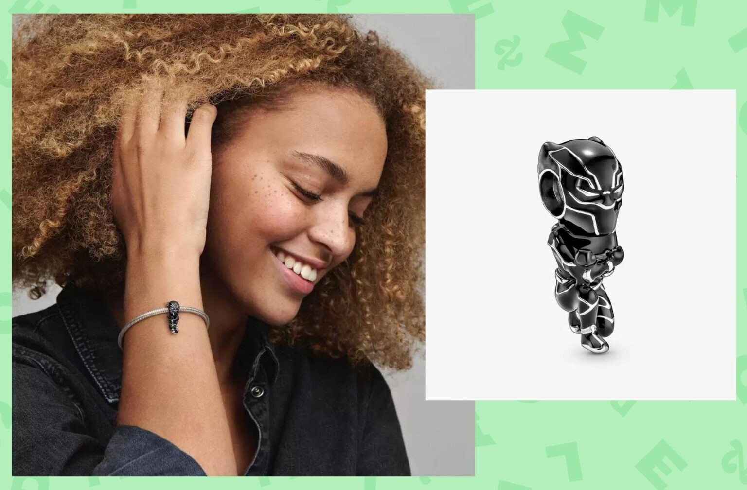 Charm Marvel The Avengers Black Panther, Pandora Charm Marvel The Avengers Black Panther, Pandora