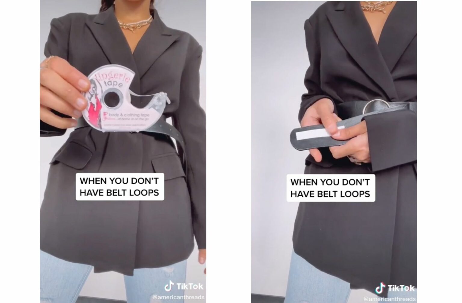 La troisième astuce bonus pour utiliser une ceinture sur un vêtement sans passant La troisième astuce bonus pour utiliser une ceinture sur un vêtement sans passant