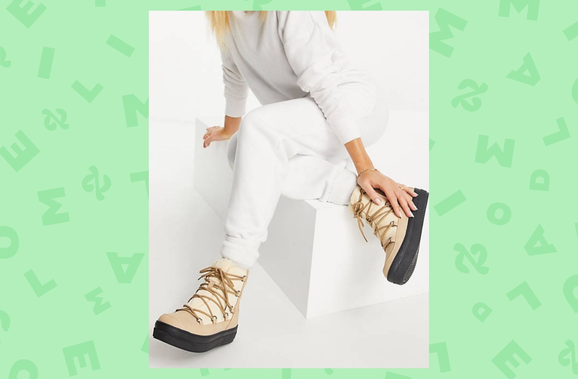 Après ski à détail laçage — London Rebel — 44,99€.