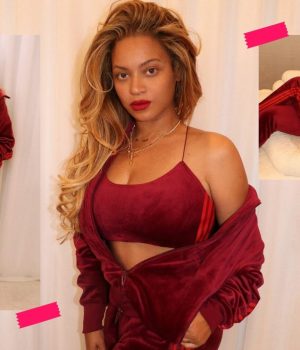 Ls ingrédients de la Saint-Valentin selon Beyoncé : vinyle rouge et pilou pilou rose