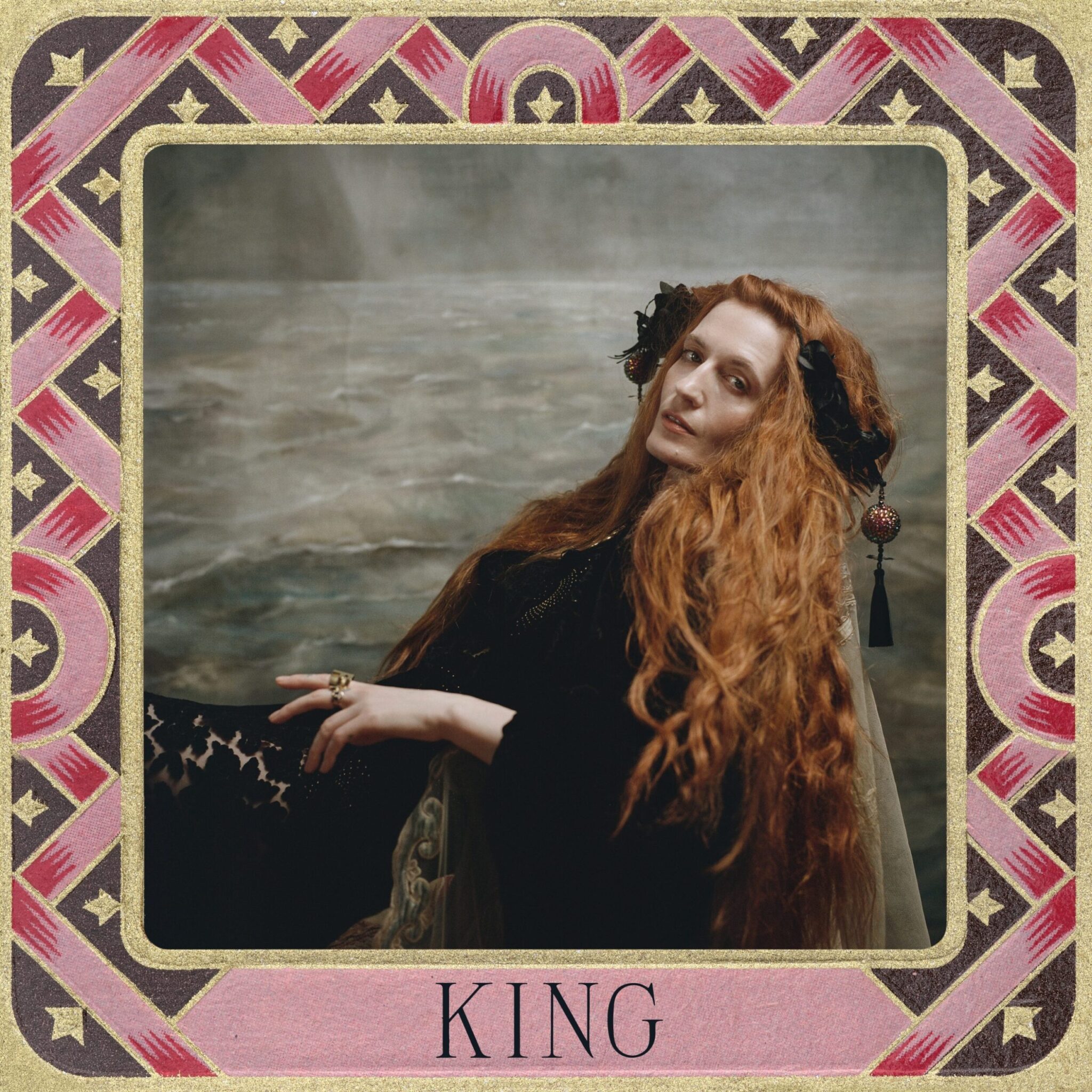 La pochette de King, le nouveau single de Florence + the Machine sorti le 23 février 2022. La pochette de King, le nouveau single de Florence + the Machine sorti le 23 février 2022.
