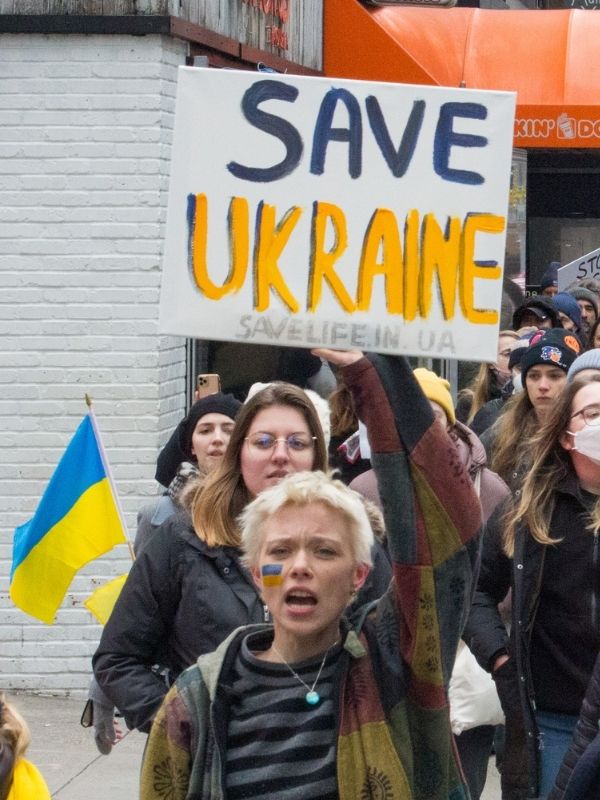 manifestation save ukraine new york  vertical