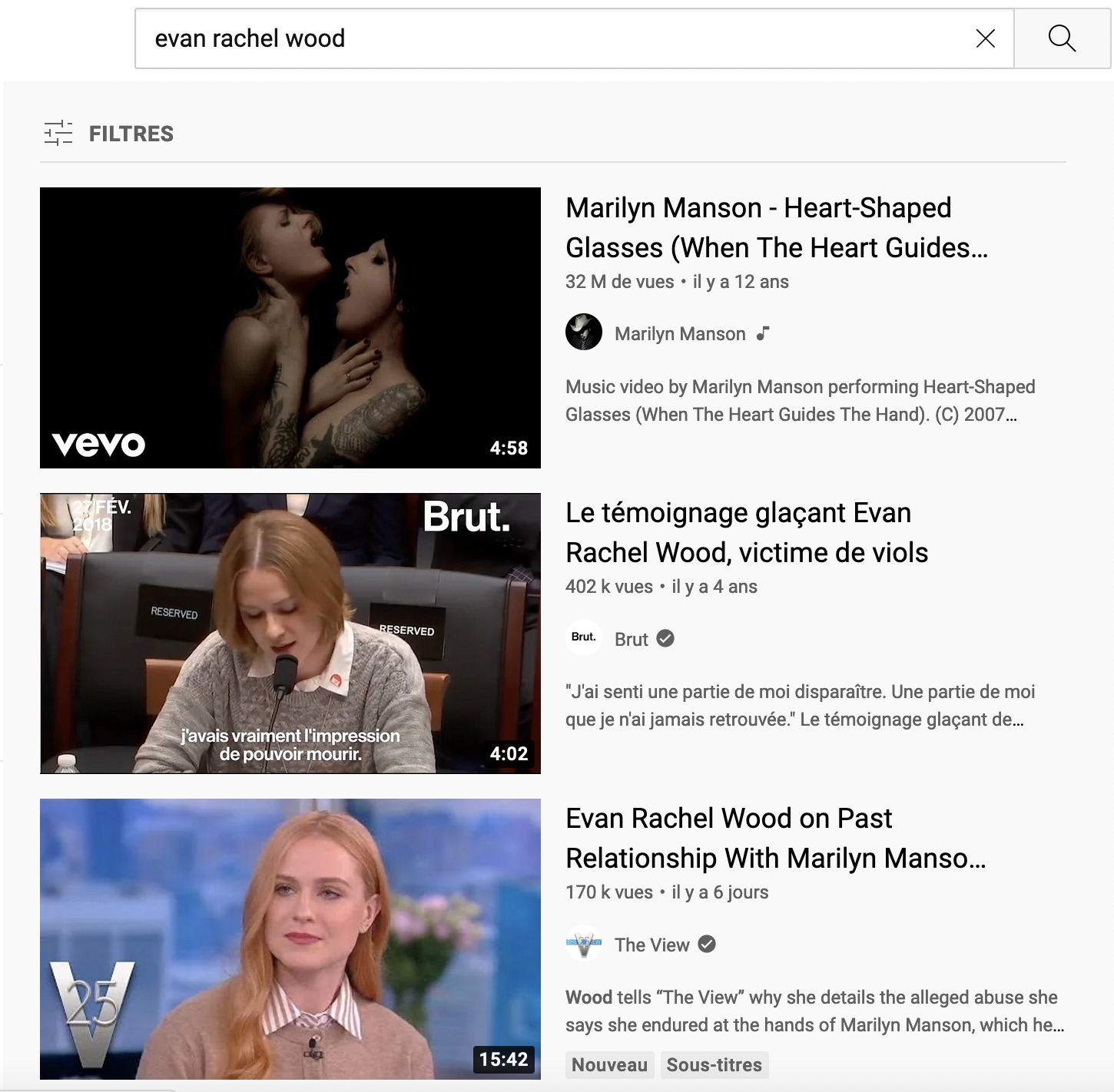 evan rachel wood youtube