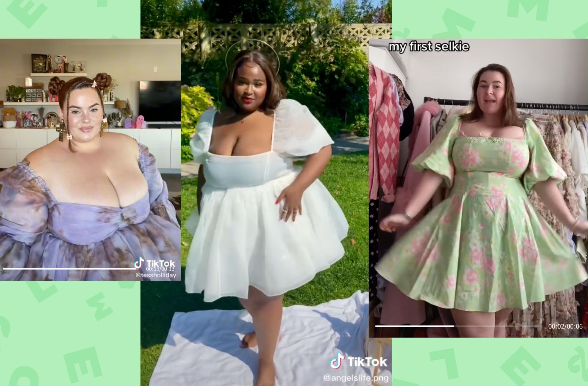 Sur TikTok, les publications en robe Selkie ont tendance à devenir virale. © Capture d'écran TikTok. Sur TikTok, les publications en robe Selkie ont tendance à devenir virale. © Capture d'écran TikTok.