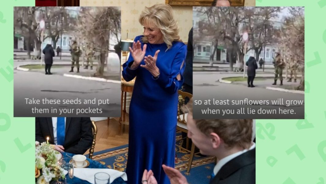 Pourquoi le tournesol jaune sur la robe bleue de Jill Biden fait écho à l’Ukraine