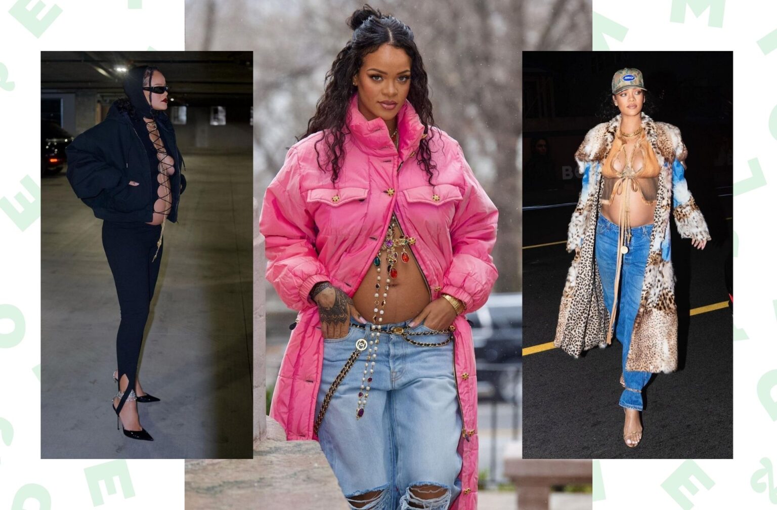 Rihanna habille sa grossesse le ventre à l’air Rihanna habille sa grossesse le ventre à l’air