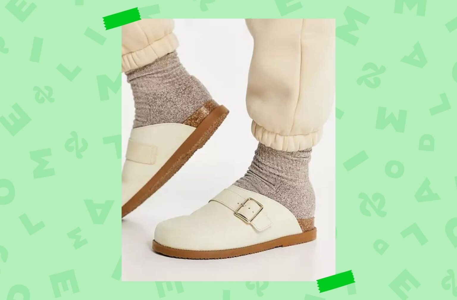 schuh – Valencia – Sabots en daim et cuir – Sable schuh – Valencia – Sabots en daim et cuir – Sable
