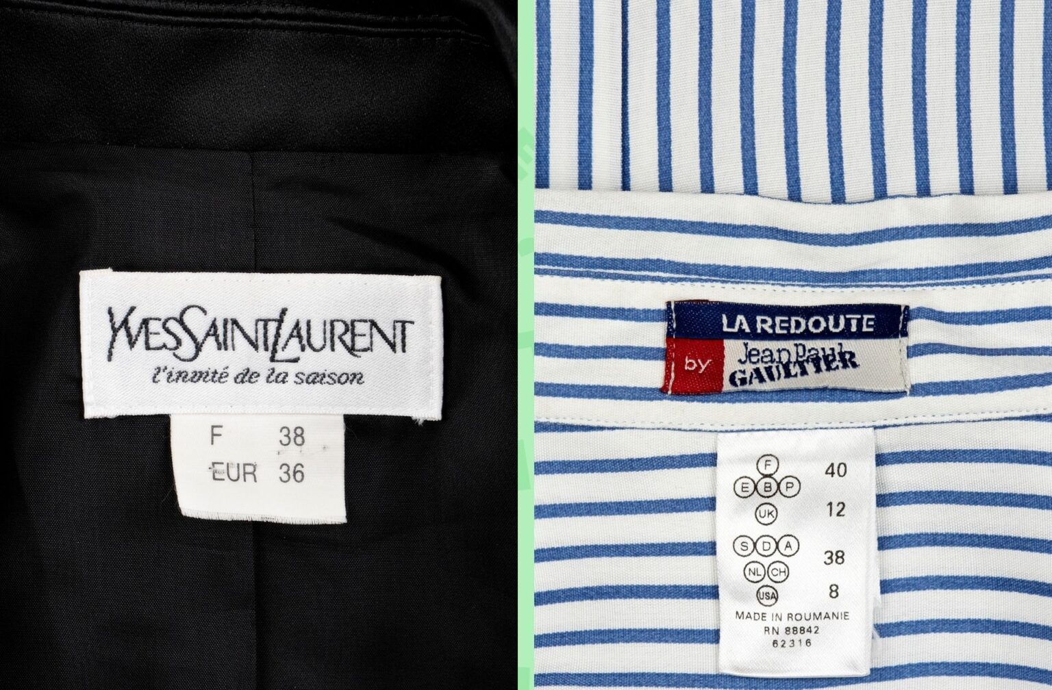 La revue Griffé part des étiquettes de vêtements pour raconter l'histoire de la mode. © Griffé. La revue Griffé part des étiquettes de vêtements pour raconter l'histoire de la mode. © Griffé.