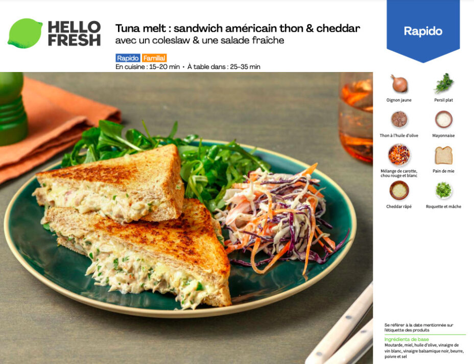 tuna-melt-hello-fresh-recette tuna-melt-hello-fresh-recette