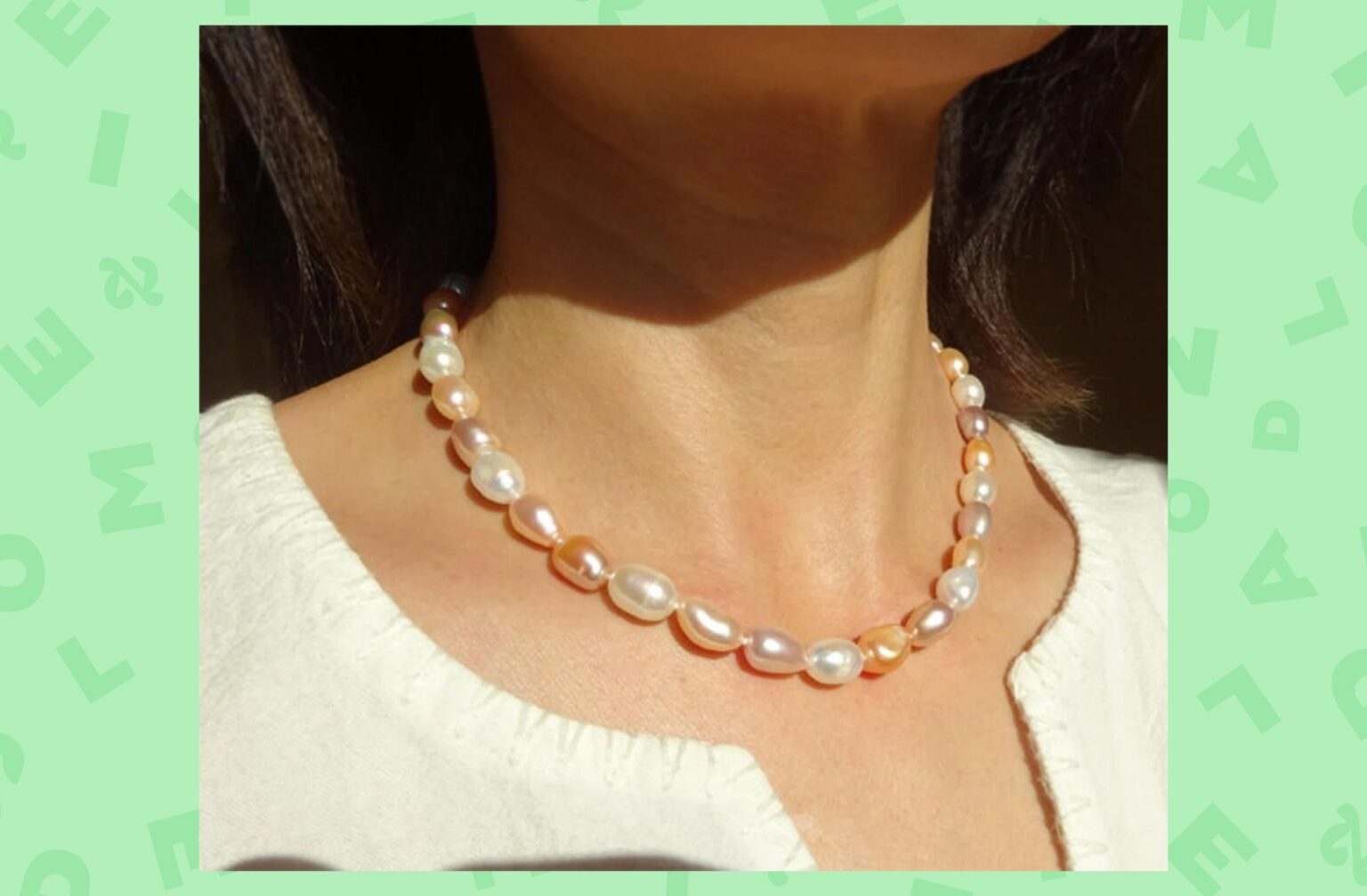 Collier perle de culture d’eau douce, cultured pearl, perle baroque , perle blanche, perle rose et perle lavande Collier perle de culture d’eau douce, cultured pearl, perle baroque , perle blanche, perle rose et perle lavande