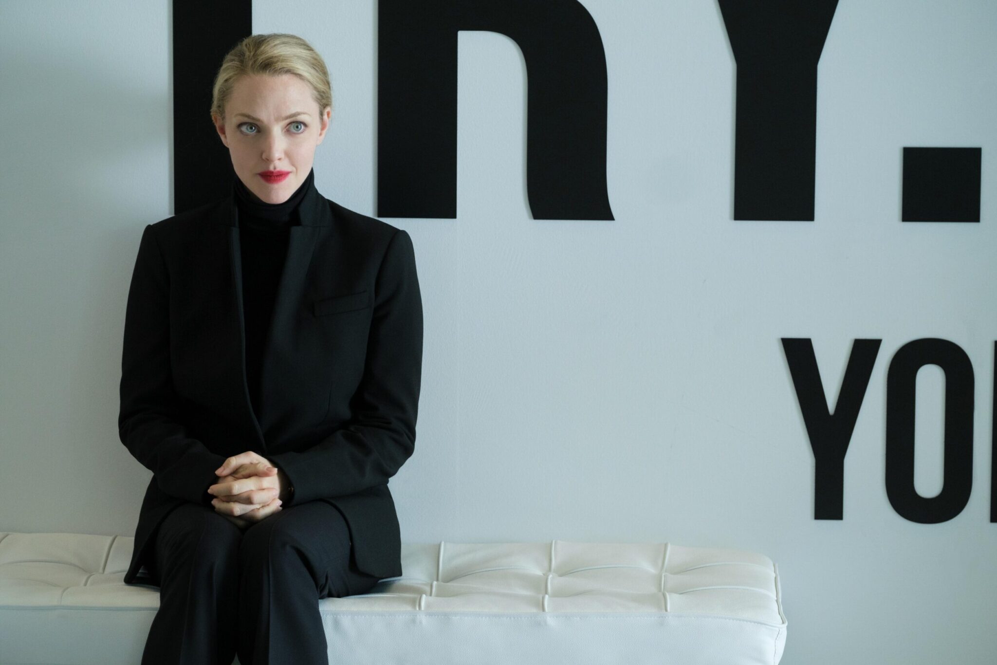 The Dropout -- Money. Romance. Tragedy. Deception. Hulu’s limited series “The Dropout,” the story of Elizabeth Holmes (Amanda Seyfried) and Theranos is an unbelievable tale of ambition and fame gone terribly wrong. How did the world’s youngest self-made female billionaire lose it all in the blink of an eye? Elizabeth Holmes (Amanda Seyfried), shown. (Photo by: Beth Dubber/Hulu) The Dropout -- Money. Romance. Tragedy. Deception. Hulu’s limited series “The Dropout,” the story of Elizabeth Holmes (Amanda Seyfried) and Theranos is an unbelievable tale of ambition and fame gone terribly wrong. How did the world’s youngest self-made female billionaire lose it all in the blink of an eye? Elizabeth Holmes (Amanda Seyfried), shown. (Photo by: Beth Dubber/Hulu)
