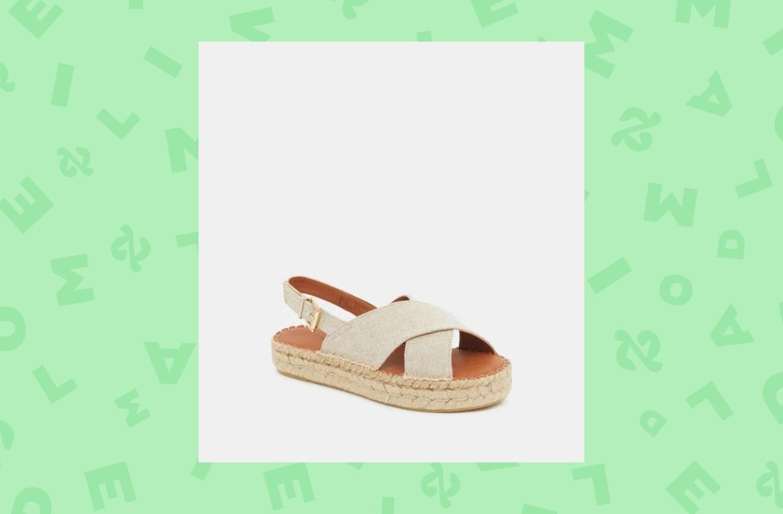 ALOHAS — Sandales espadrilles à plateforme Crossed en toile tissée ALOHAS — Sandales espadrilles à plateforme Crossed en toile tissée