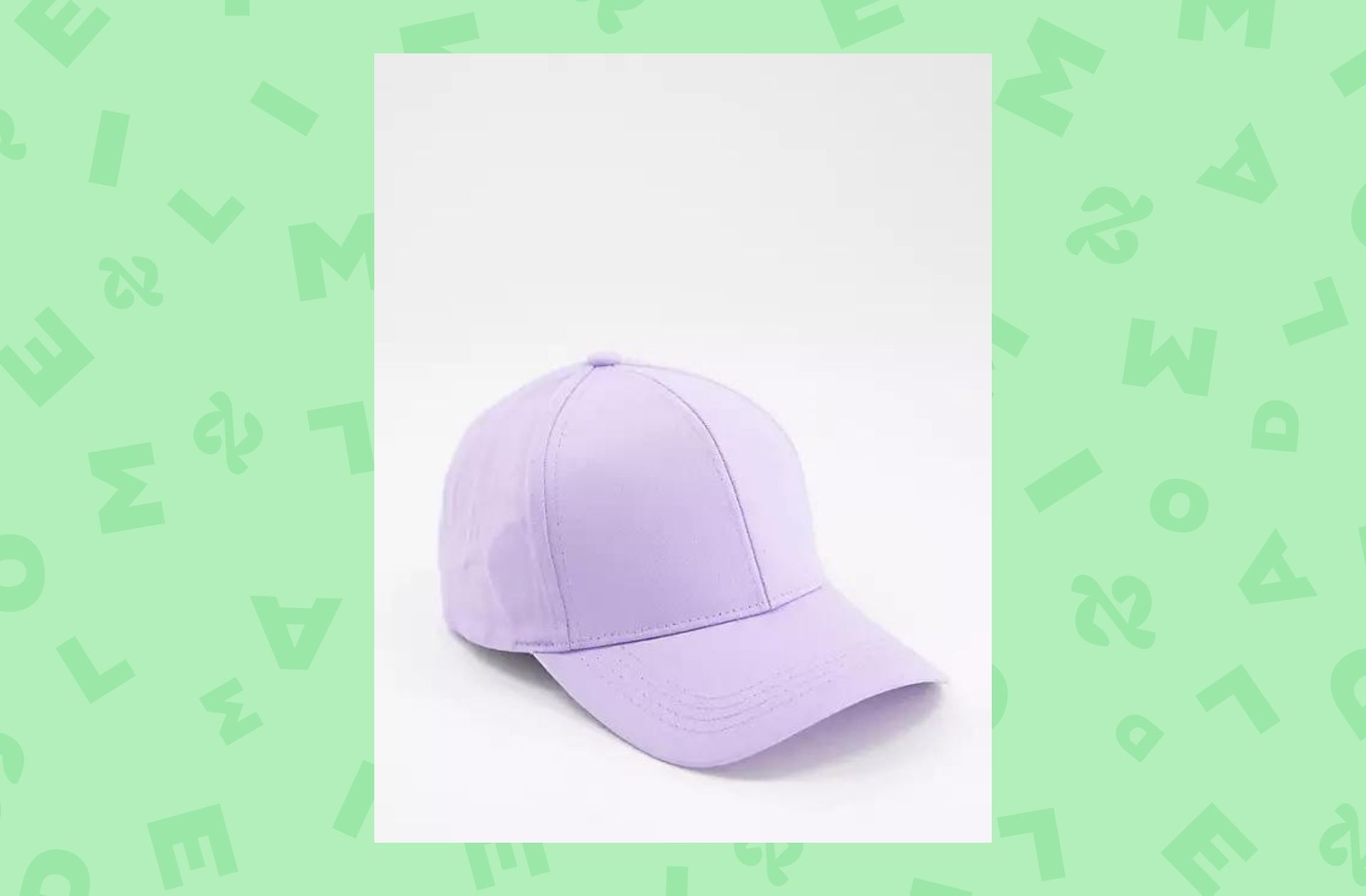 ASOS DESIGN – Casquette de baseball en toile – Lilas