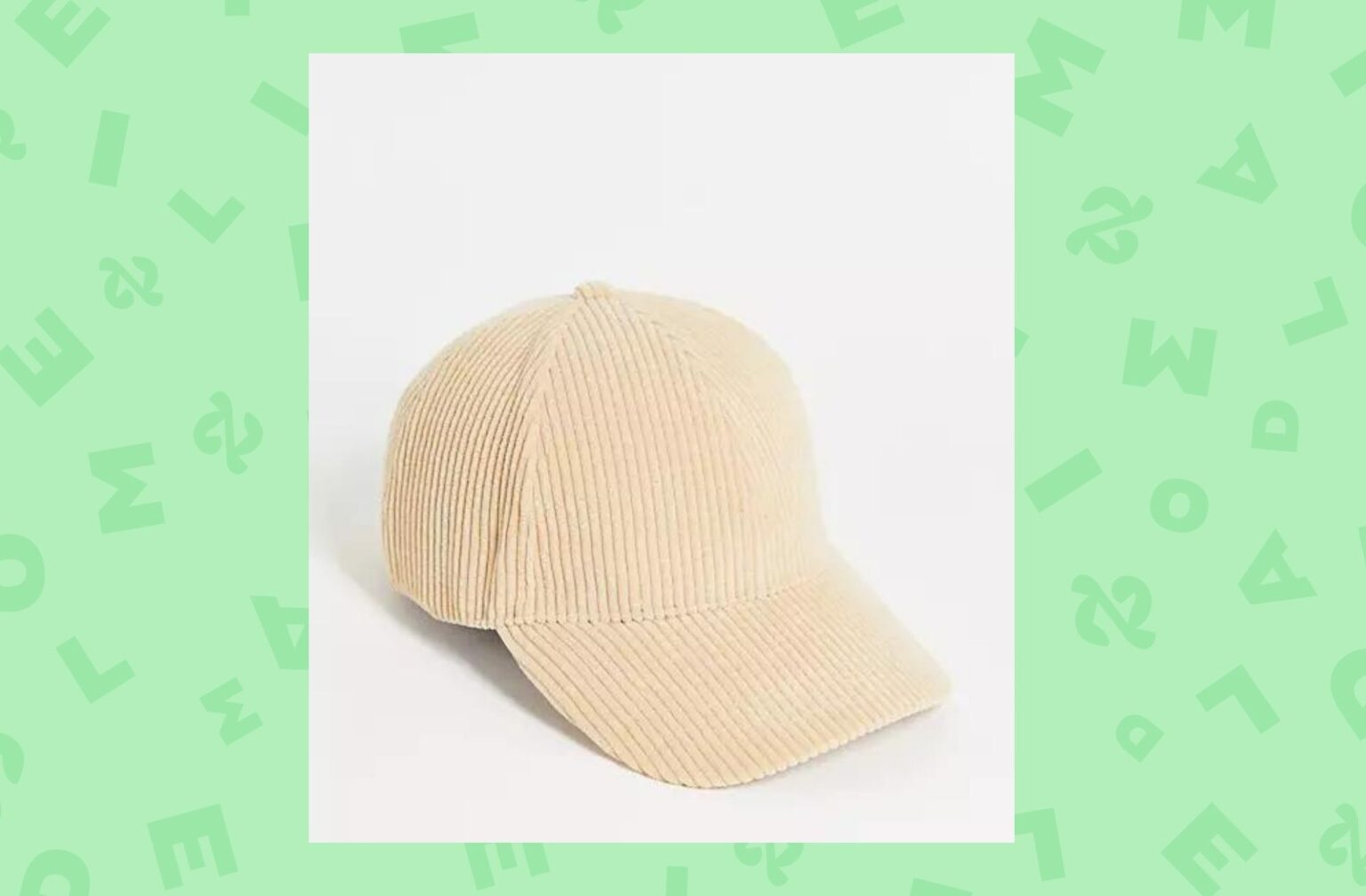 ASOS DESIGN – Casquette de baseball en velours côtelé épais – Fauve ASOS DESIGN – Casquette de baseball en velours côtelé épais – Fauve