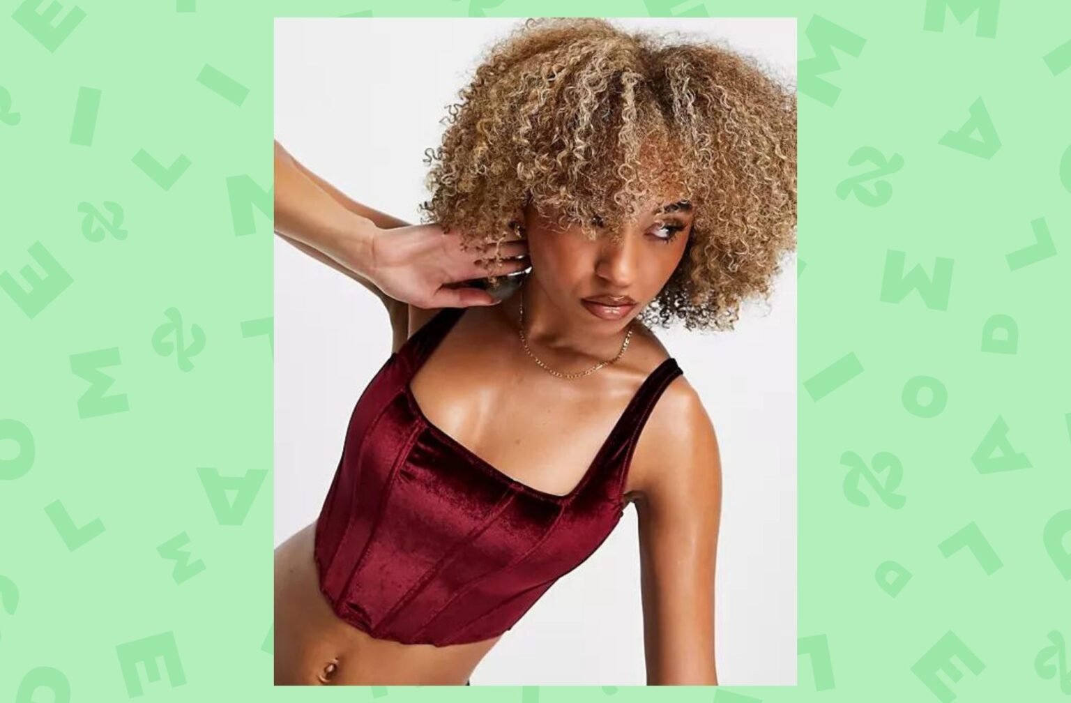 ASOS DESIGN – Kimmy – Corset en velours à armatures – Magenta ASOS DESIGN – Kimmy – Corset en velours à armatures – Magenta