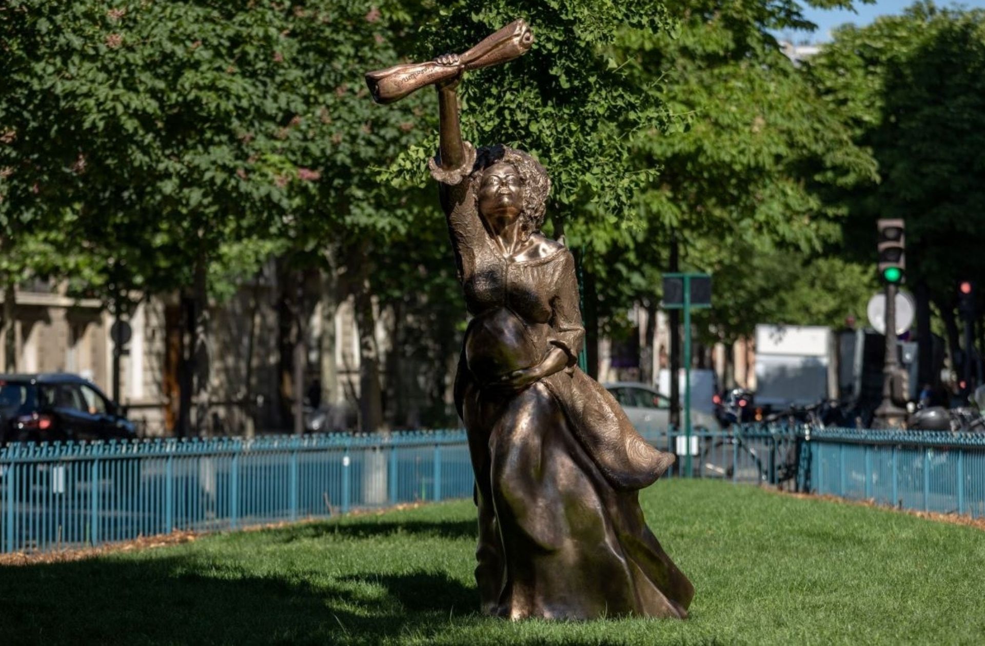 La statue de Solitude, dans le jardin Solitude, à Paris. © Joséphine Brueder / Ville de Paris