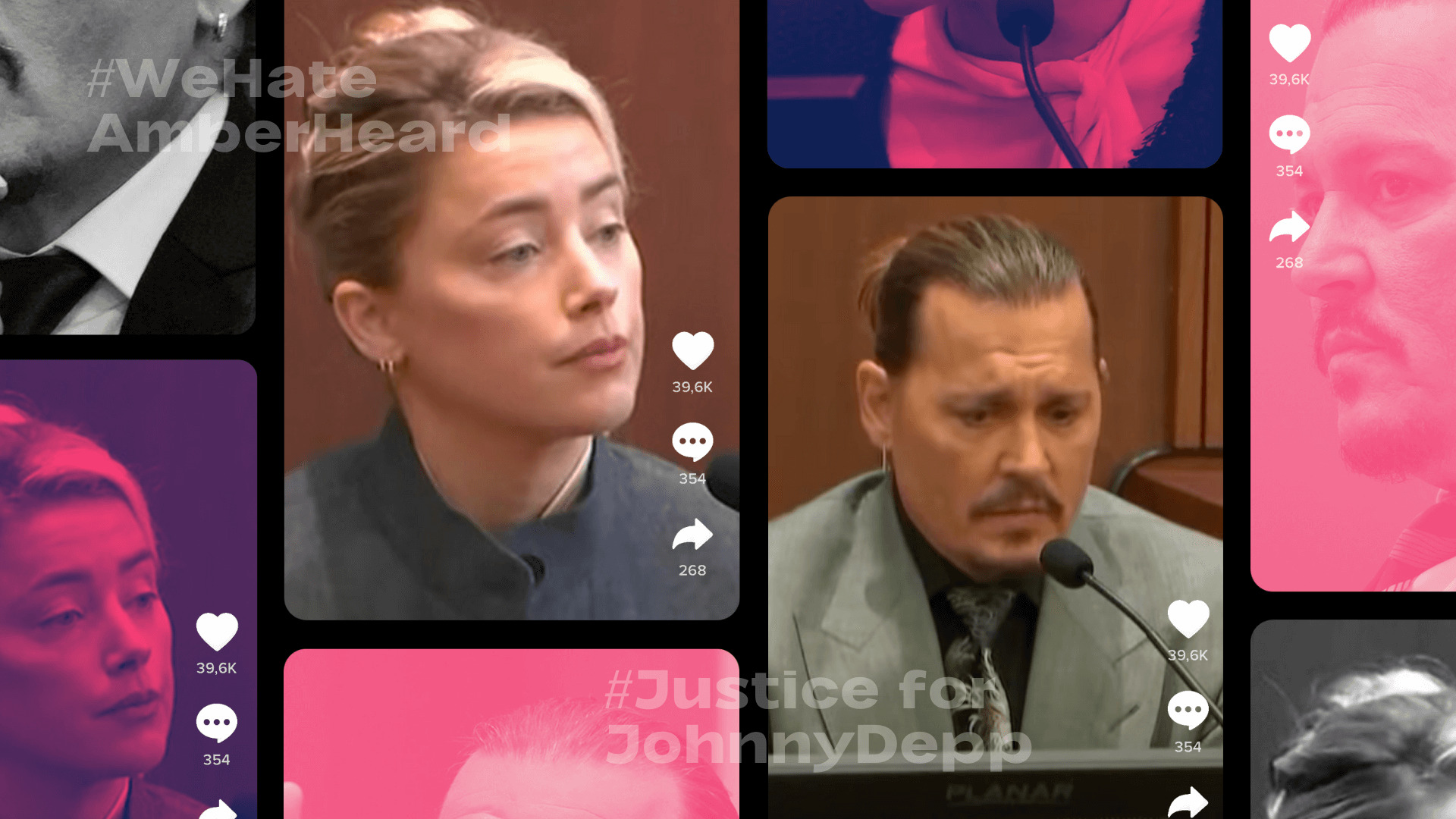 Le procès Amberd Heard contre Johnny Depp a été massivement commenté sur les réseaux sociaux numériques.