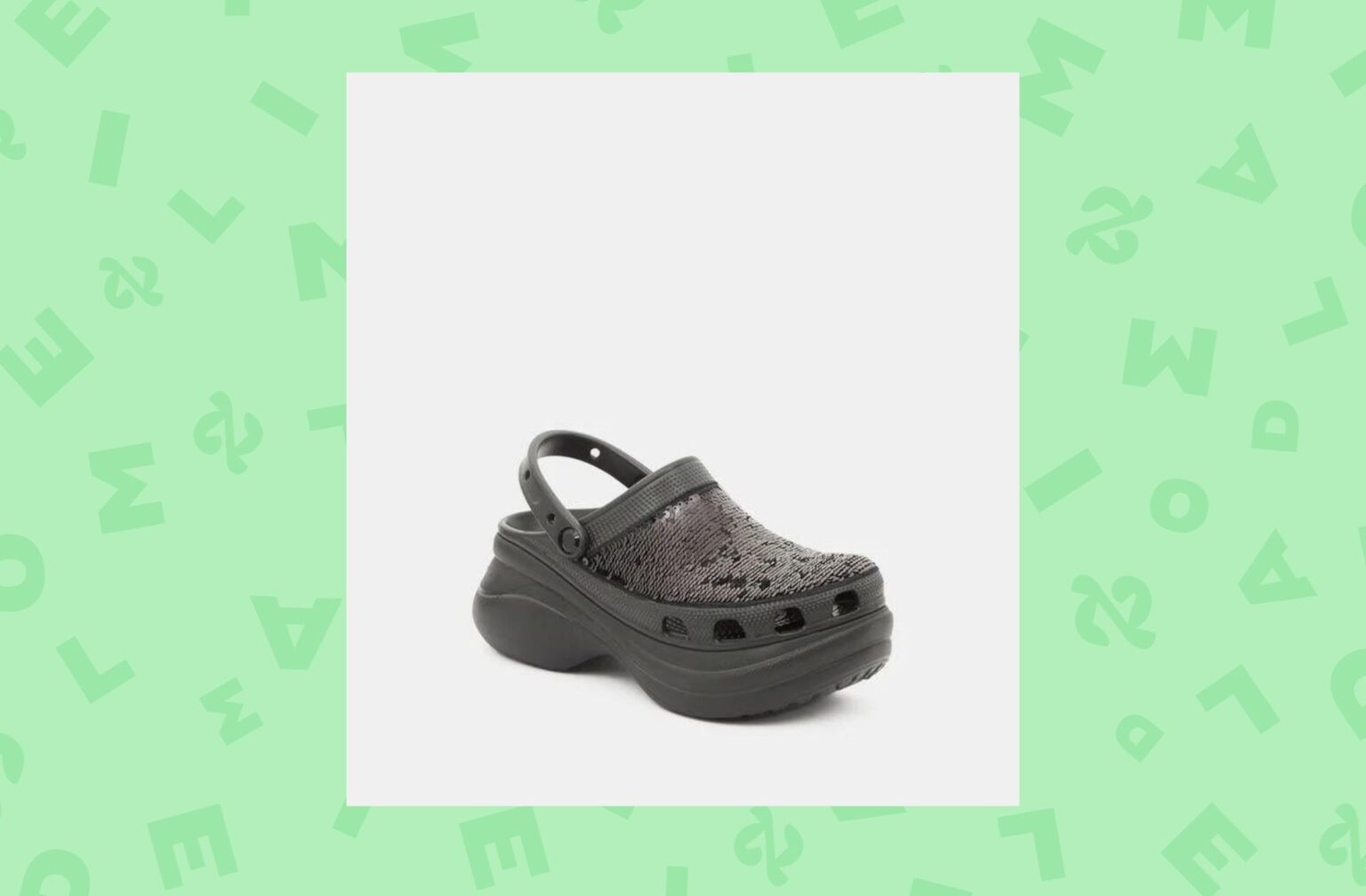 CROCS — Mules plateformes Classic Bae à sequins CROCS — Mules plateformes Classic Bae à sequins
