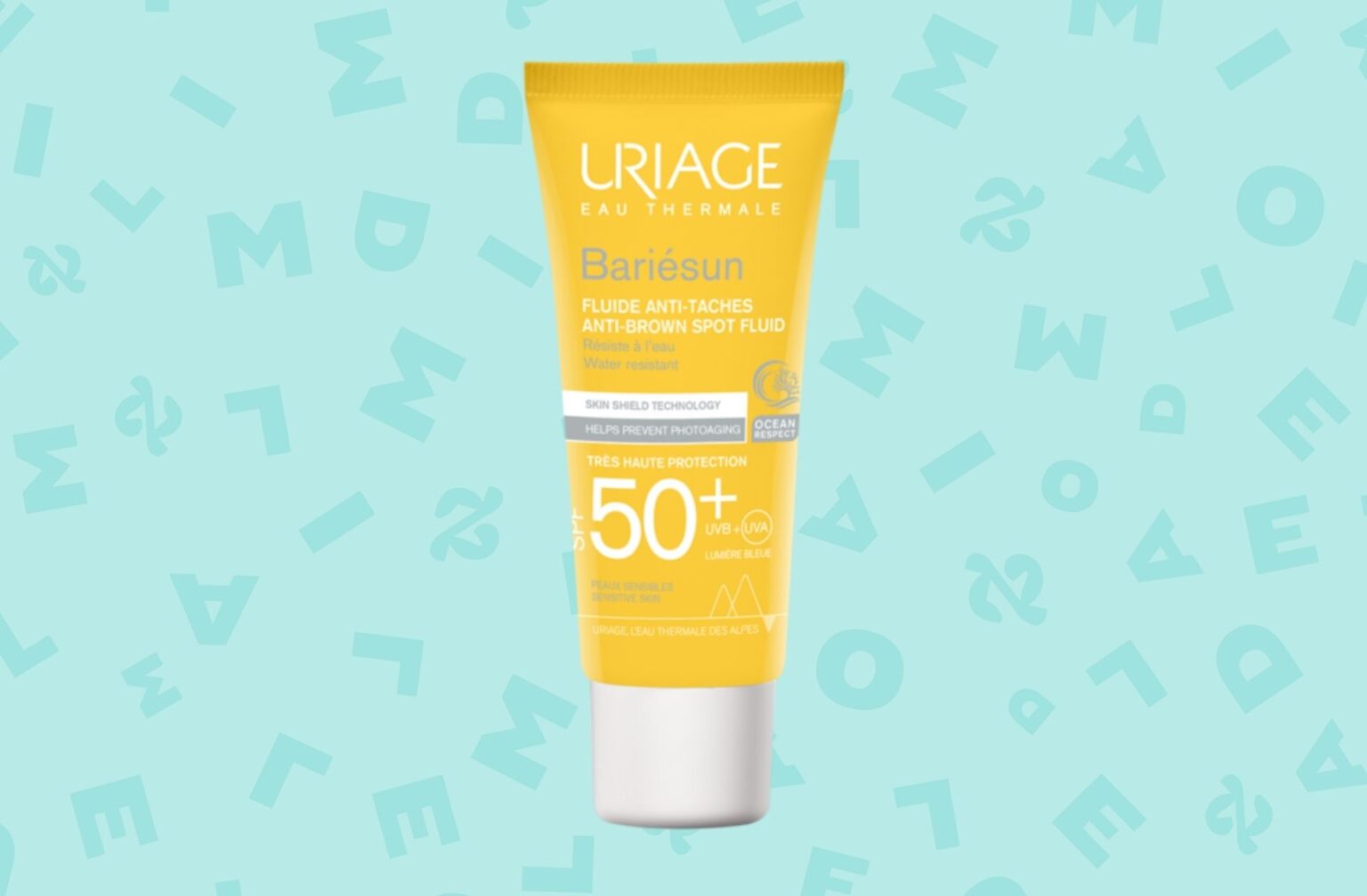 Fluide anti-tâches Bariésun SPF50+ — Uriage — 11,90€ les 40ml. Fluide anti-tâches Bariésun SPF50+ — Uriage — 11,90€ les 40ml.