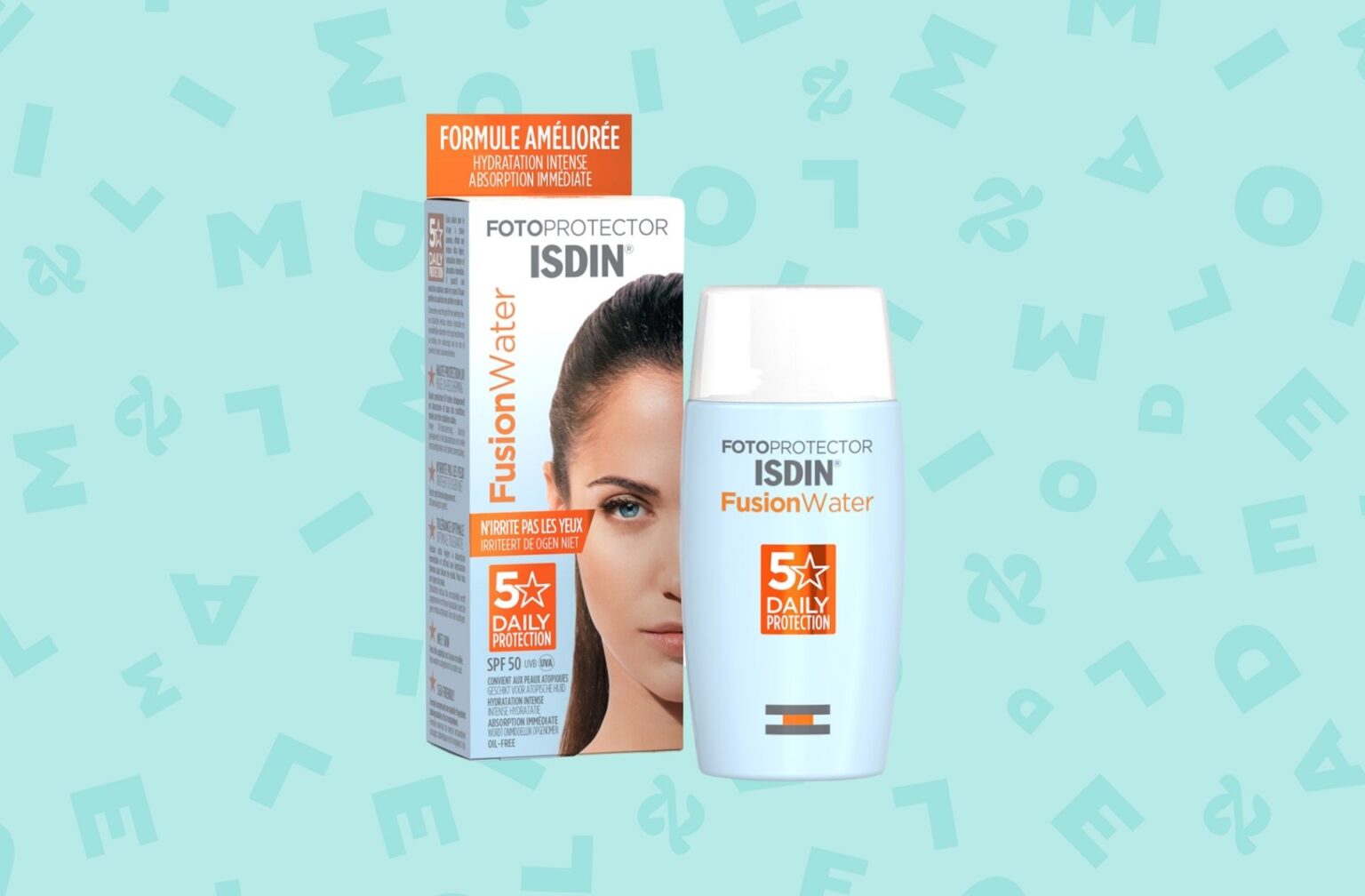 Fotoprotector Fusion Water SPF50 — Isdin — 15,68€ les 50ml