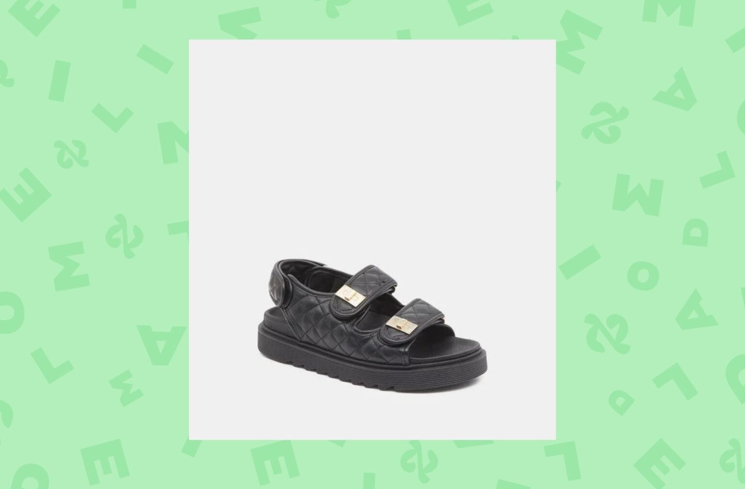 GALERIES LAFAYETTE — Sandales plateforme Neha grosse structure scratch cuir matelassé GALERIES LAFAYETTE — Sandales plateforme Neha grosse structure scratch cuir matelassé