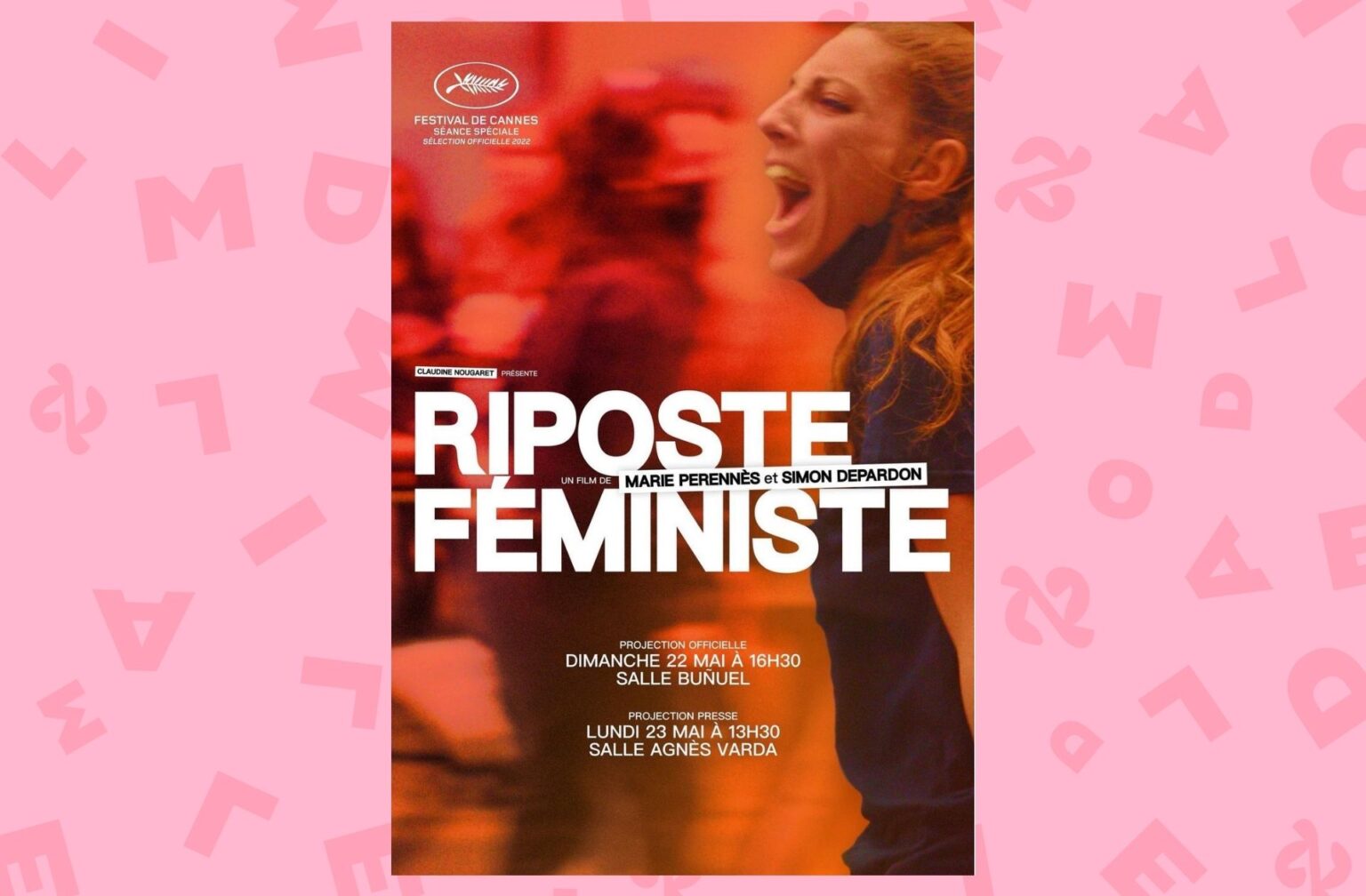 Les féminicides envahissent le tapis rouge de Cannes, grâce aux colleureuses Les féminicides envahissent le tapis rouge de Cannes, grâce aux colleureuses