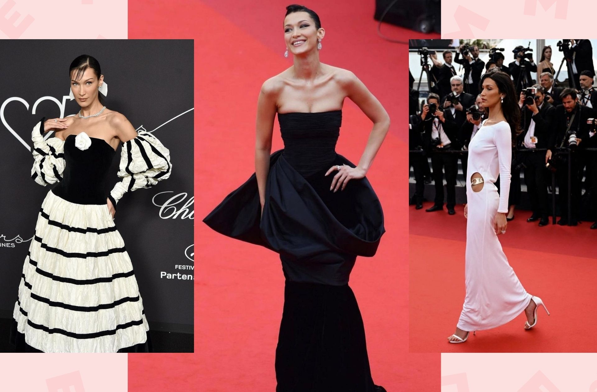 Révise l&rsquo;histoire de la mode avec Bella Hadid sur le tapis rouge du festival de Cannes