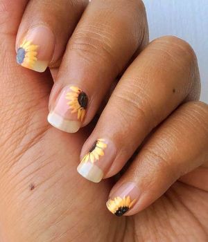 sunflower-nails