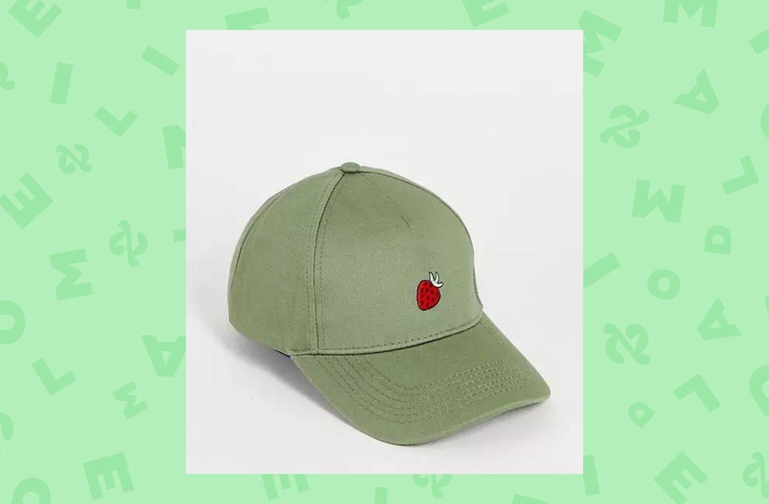 SVNX – Casquette à motif fruit – Vert SVNX – Casquette à motif fruit – Vert