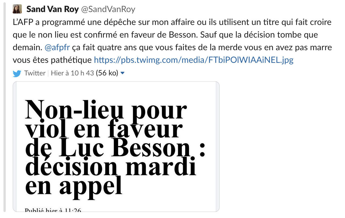 tweet sand van roy luc besson tweet sand van roy luc besson