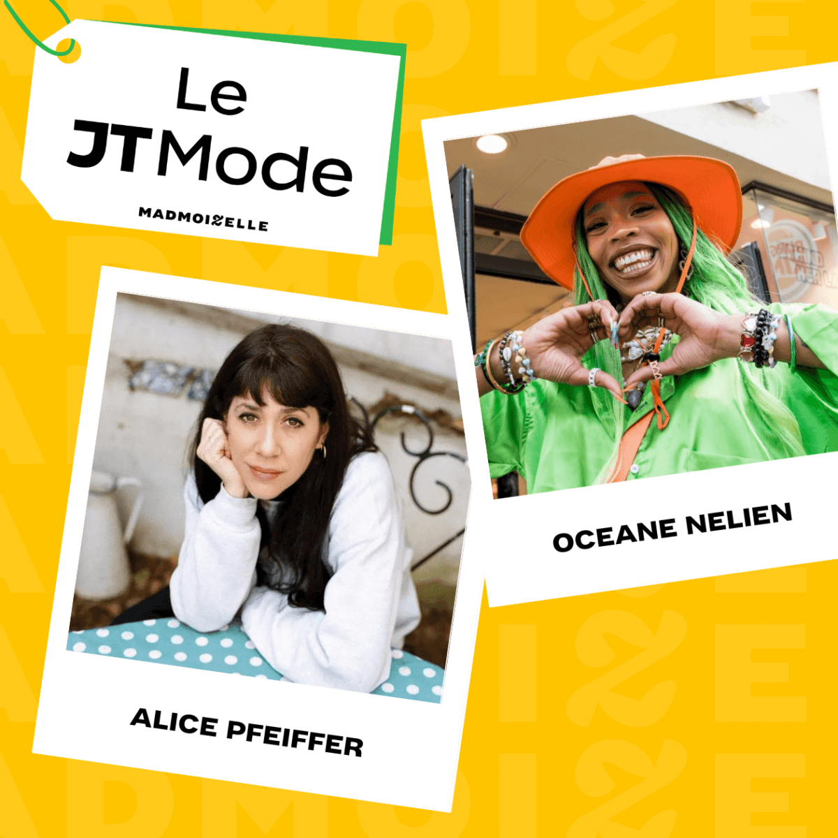Alice Pfeiffer et Océane Nelien, premières invitées du JT Mode de Madmoizelle